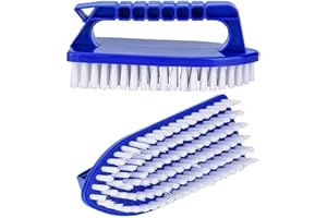 ASHUXXN Brosse Plancher Mur Piscine Brosse de Piscine avec Manche Brosse de Piscine en Plastique Brosse à Main de Piscine Brosse Outils de Nettoyage de Piscine pour Nettoyer Piscine Spa Baignoires 2 Pcs (C)