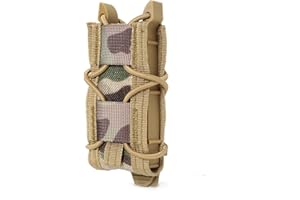 Gunyoo Astuccio per caricatore 9 mm Porta caricatori universale tattico Softshell regolabile con clip Molle per un facile posizionamento e rimozione