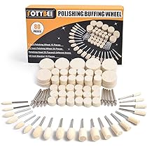 140-Piece Polishing Wheel Kit For Dremel Tools - Assorted Buffing & Sanding Bits With Storage Box