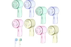 KAYEF Capuchón protector, funda de cepillo de dientes de 8 piezas, accesorio de cepillo de dientes para cabezal de cepillo de dientes iO, apto para viajes y uso doméstico (en color)