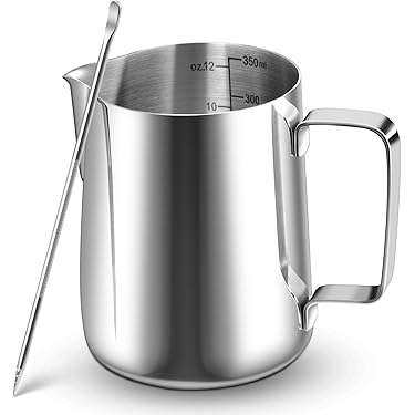 Bricco Montalatte DeLonghi In Acciaio Inox 500ml - Per Cappuccino E Latte Art, Made In Italy - Foto 3