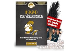 WWW.MITMACH-KRIMI.DE Krimidinner Partyspiel: 1920 Die Flüsterkneipe – Jazzmusik, Flapper-Kleidchen und EIN Mord (für 8-16 Personen), Gatsby, Krimispiel, Krimiparty, Flapper Kleid, Jazz, Goldene 20iger