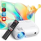【2024 Aggiornato con APP integrate】 Proiettore con WiFi 5G e Dual-Bluetooth, videoproiettore nativo 1080P 450 ANSI con zoom, 