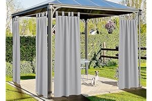 BIANCHERIAWEB Tenda Gazebo 160x270 per Esterno Passanti con Bottoni Springfield Tinta Unita Springfield