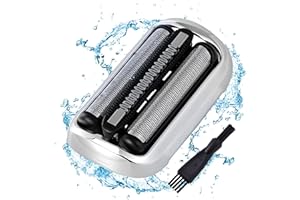 TDWE Pièce De Rechange pour Rasoir Serie 7,Tete de Rasoir 73S Easyshave Grille Rasoir électrique Compatible avec les Rasoirs Braun Serie 7 7020s 7025s 7085cc 7027cs Shaver Face Homme Clean and Renew 73S