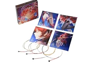 YWYLL For Both 3/4 and 4/4 Full Set Violin Strings | Medium Gauge Premium Nylon - Core, Silver Wound D & G, Aluminum Wound A, Rich Sound, Soft Feel, Concert - Tested, Enhanced Brilliance, Power & Projection