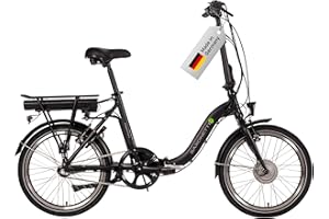 ‎SAXONETTE SAXONETTE E Bike Klapprad 20 Zoll mit Nabenmotor Rücktrittbremse und Nabenschaltung, E Fahrrad Herren mit 36V 10.4Ah 374Wh Akku, 80KM Lange Range, Elektrofahrrad Pedelec 25 km/h für Herren Damen