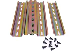 Taiss 5 pezzi Guida DIN barra din in Acciaio Colorato di Alta Qualità,per Installazione Nell'armadio di Distribuzione,Armadio Elettrico,Larghezza 35 mm,Altezza 7.5 mm, Lunghezza 150 mm/6 pollici