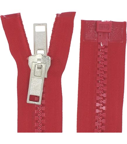 YKK Reißverschluss – 1-Wege Teilbar, Weiß, 190 Cm Lang, Kunststoff-Spirale, 5 Mm Breite