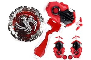 CombatGyro Bay Blades Toy Evolution Turbo GT B-131 Booster Dead Phoenix.0.at Starter Set B-184 LR Launcher Grip Metal Fusion God Bey Battling Tops Burst Gaming Toy Gift for Boys Age 4-7 8-12+
