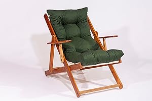 TECNOCUCI Cuscino Imbottito per Poltrona Sdraio Relax (115x55) - 100% Made in Italy - Ricambio Ideale per Interni ed Esterni (Giardini, Cortili, terrazzi) - Disponibili Diversi Colori