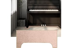PUIOTEAI PPGE Klavierteppich 160×70 cm, Schallschutz Teppich rutschfest Matte, Klavier Schalldichte Teppich, Antivibrationsmatte Klavier, Klavier Teppich Matte, Teppich für Schalldämmung Klavier (Color:Gold)