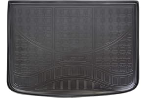 ‎J&J AUTOMOTIVE | Gummi-Kofferraumwanne Kofferraumschale Fahrzeugspezifisch Für A-Klasse W176 2012-2018, Antirutsch, Passgenau, mit Hoher Rand 2Cm Kofferraum-Schutzmatte, Aufrollbar, Schwarz