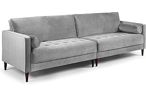 ‎HONEYPOT Honeypot - Harper Scott – Sofa – 4-Sitzer – 3-Sitzer – 2-Sitzer – Sessel – Beige – Blau – Plüschgrau – Blaugrün – Plüsch-Samt (4-Sitzer, Grau).
