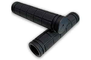 FRSOHEWIN Manopole per bicicletta, impugnature ergonomiche, in gomma, antiscivolo, per bicicletta, mountain bike, 1 paio di bici da città, mountain bike, mountain bike, 120 mm, colore nero