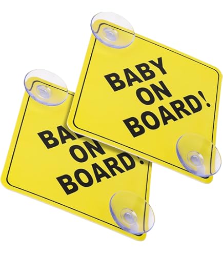 Baby On Board Aufkleber – Kind An Bord Auto Sticker, UV-beständig, Waschstraßenfest, Made In Germany