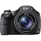 Sony DSCHX400VB.CEH Digital Compact Bridge Camera with Lens (Electronic View Finder, 20.4 MP, 50x Optical High Zoom, Wi-Fi, N
