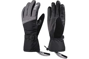 ‎KINEED Kineed Skihandschuhe Damen Touchscreen Winterhandschuhe Wasserdicht Snowboardhandschuhe Winter Warm Schnee Handschuhe Winddicht 3M Thinsulate
