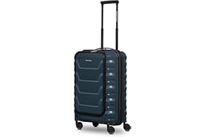 SMARTBOX Hartschalen Kabinen-Koffer mit Laptopfach | Kleiner Trolley 36 x 22 x 55 cm & Frontöffnung | aus hochwertigem Polypropylen | 4 Doppelrollen & TSA-Schloss | leichte 2,9 kg (Edition 01)