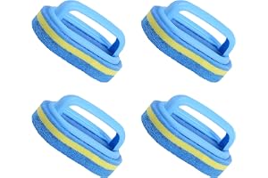 Svamp med handtag, 4 svampar med handtag, svampborste för kök (14 × 9 × 7,5
