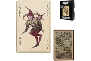 FANATTIK The Dark Knight Trilogy Joker Calling Card Ingot – Official Licensed Limited Edition Collectible, Individually Numbered, Embossed Enamel, 90 x 60mm with Display Stand – 2,008 Worldwide