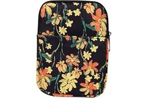 Kindle Sleeve Set, SCHUMAOYI Kindle Pouch, Waterproof Protective Cover for 6-7 Inch E-Readers with Soft Interior, Fits All Models from 2012 to 2024, Lightweight Travel Storage Bag (Black Orchid)