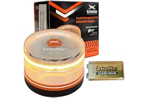 FUREINSTORE Beacon V16 Connected to DGT 3.0 with Geolocation, Emergency Light V16 Approved for Car, Data Included until 2038 (V16 White X1)