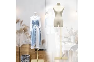 QJSZMEI Schneiderpuppe Damenbüste Weiblich, Höhe Verstellbarer Schaufensterpuppe Körper, Mannequin mit Metall Base Kleiderpuppe, Schneiderbüste Büste Torso für Bekleidungsgeschäft (Größe : B)