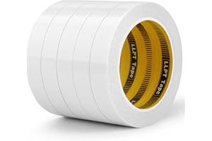 LLPT Double Sided Tape 19mm x 15m 5 Rolls Sticky Adhesive Craft Tapes Transparent Ultra Thin Tear by Hand for DIY Crafts Scrapbooking Arts Photography Fabric Glue Alteration (SPD1915CR05)