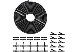 4 m vindrutetorkare slangkit, universell slang med 30 stycken slanganslutningar 4 mm (Y I T-typ), torkarvattenslang, reparati