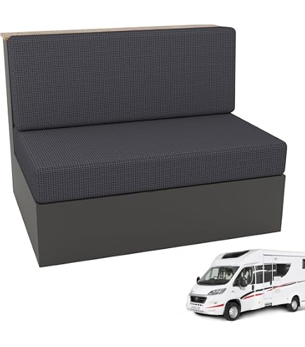 Housse De Coussin Extensible Pour Camping-car – Velours Doux, Taille Ajustable (beige Gris)