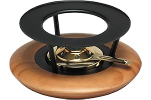 KUHN RIKON 32042 Réchaud cerisier noir avec un brûleur or