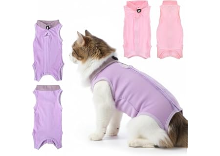 Elegaperma 2 stycken kattbody efter operation, mjuk kastrationsbody katt, professionell kropp katt e - Amazon Deal & Rabatt