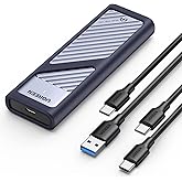 UGREEN obudowa NVMe USB 3.2 Gen 2 10 Gb/s aluminiowa obudowa NVMe SSD M.2 z podkładką chłodzącą do klucza NVMe PCIe SSD M/klu