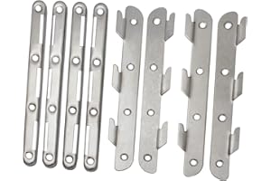 EDELSTAHLMARKENSHOP Bettverbinder (4er Set) aus Edelstahl 2 Größen zur Auswahl 140 & 190mm (190mm)