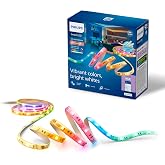 Philips Smart Lighting RGBICWW LED şerit, 5 m, Tip C, &ccedil;ok renkli renk ge&ccedil;işleri, ayarlanabilir beyaz ışık, ortam ışığı, WiZ, 