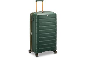 RONCATO B-flying Move Valigia Trolley Grande 78 cm, espandibile con zip e con sistema di chiusura TSA - Verde Foresta