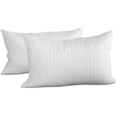 Juskys Set of Two 40x60cm Bed Pillows - Breathable Memory Foam Filling