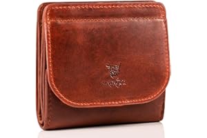 MATADOR Kleine Wiener Schachtel Mini Geldbörse Portmonee Brieftasche Herren Klein Leder | Kleines Portemonnaie Geldbeutel Damen mit RFID Blocker | Geldtasche Damen-Geldbörsen mit Geschenkverpackung