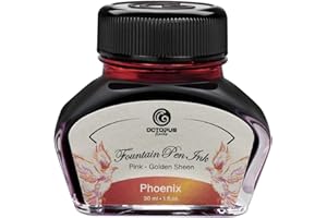 Octopus Fluids Phoenix Sheen Ink Fountain Pen Ink Glass Orange 30ml, SH-OR-025-030