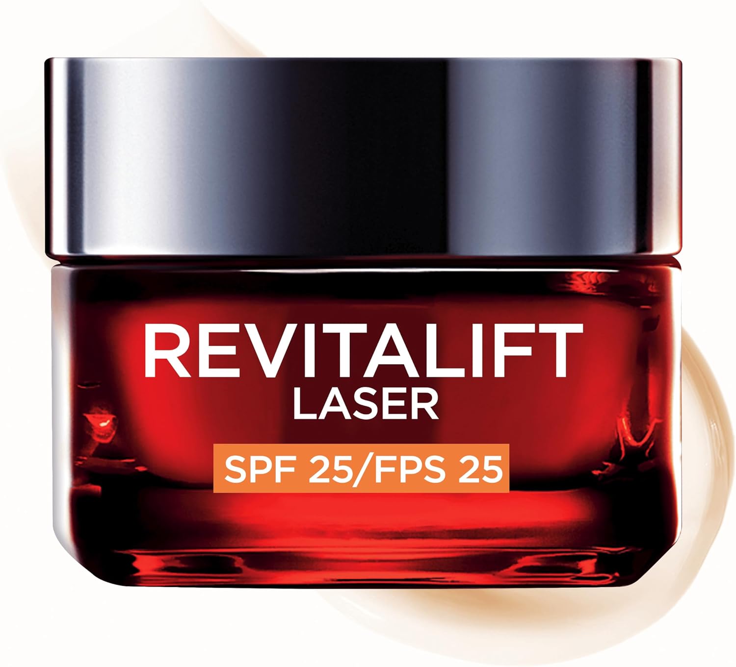 L'Oréal Paris Revitalift Láser Triple Acción Crema de Día Nº1 Anti-Edad Protección Solar SPF25 con Pro-Retinol, Ácido Hialurónico y Vitamina Cg. Reduce Arrugas, Reafirma y Reduce Manchas Oscuras, 50ml