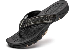 GUBARUN Men's Flip Flop Toe Separators Beach Sports Sandals Summer Shoes Surf Outdoor