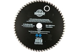 EISENWOLF Hoja de sierra circular de 185 mm, para madera, 185 x 20 mm, 60 dientes