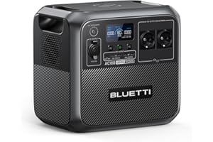 BLUETTI AC180 Générateur Électrique Portable, 1152Wh Batterie LiFePO4 avec 2 Sorties CA 1800W (2700W Pic), 0-80% en 45 Min pour Camping-car, Routier, Le Produit n'a pas été Utilisé (Reconditionné)