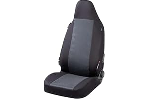 ‎WALSER Walser Auto Sitzbezug für Einzelsitz, Universaler Sitzbezug Auto für Highbacksitze, Autoschonbezug Universalgröße 1 Einzelsitz vorne mit integrierter Kopfstütze anthrazit