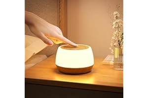 ‎BONSERY Bonsery Lampka nocna dotykowa, ściemniana, z 9 zmianami kolorów i 3 trybami, ładowana przez USB, LED, bezprzewodowa, z timerem i pamięcią, dla dzieci, do sypialni i salonu