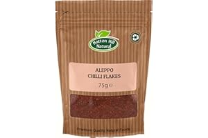 HATTON HILL ORGANIC Aleppo Chilli Flakes 75g by Hatton Hill | Pul Biber, Semi-Dried Red Pepper, Crushed, Middle East Cuisine, Mildly Hot, Marash Pepper