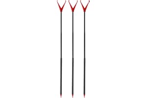 Zite Fishing - Supporto telescopico per canna da pesca, 30-75 cm, 3 supporti per canna da pesca