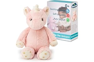 Cloud b Macchina audio con suono bianco e suoni rilassanti | Peluche accogliente | Impostazioni regolabili e spegnimento automatico | Ella la unicorno