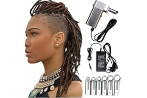 CGLYYDS Dreadlock Machine, Machine à Outils Dreadlock Electric Dreadlock Handheld pour Les Dreads avec des Aiguilles au Crochet, 6-16 mm Machine de tressage de Torsion,10mm